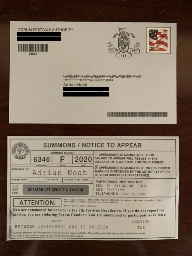 The physical production of the invites required stamps and a level of interactivity, provided by a coin-scratch sticker placed over the named-recipient's identity.